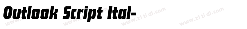 Outlook Script Ital字体转换